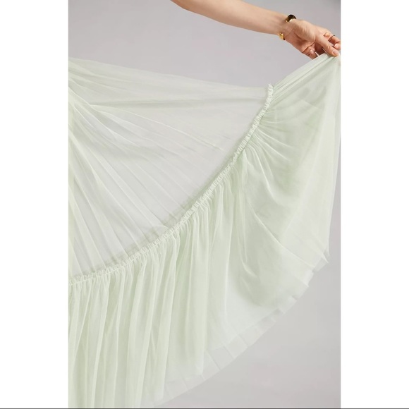 Anthropologie Aline Tulle Tired Mint Green NWT SZ XS - Picture 2 of 6